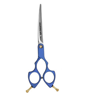 Curved Professional <b>Dog</b> Grooming <b>Scissors</b> in Blue High-Quality VG10 Steel Pet Shears for <b>Dogs</b> and Cats Hair Cutting Adjustable - Product Image 3