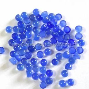Pierres de calcédoine bleue naturelle de 8 mm, lisses et rondes, qualité AAA, vente en gros pour la fabrication de bijoux, régulièrement fourni par Alibaba Inde - Product Image 1