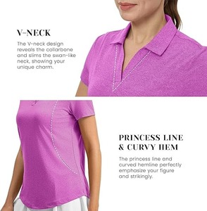 <b>Ladies</b> Business Casual for <b>Shirt</b> Premium Quality Cotton Fabric Breathable Quick Dry Half Sleeve Embroidered Logo Office Staff - Product Image 3
