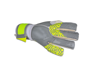 Gants de gardien de but professionnels en cuir personnalisés avec logo en relief, fermeture auto-agrippante antidérapante, protection des doigts, qualité supérieure pour - Product Image 4