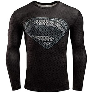 High Quality Wholesale Custom Men's Anti-UV UPF50 Compression Rash Guard Long Sleeve <b>BJJ</b> Training <b>T</b>-<b>Shirt</b> Custom Colors Logo - Product Image 2