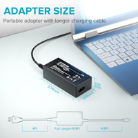 Pengisi Daya Laptop Universal 45W untuk HP Dell Acer Asus Samsung Sony Toshiba Fujitsu Gateway Delta NEC Liteon Notebook Chromebook