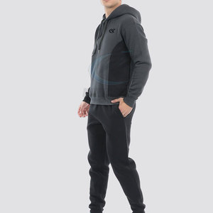 Adults Winter Hooded Solid Breathable Eco-Friendly Cotton <b>Polyester</b> <b>Tracksuit</b>-High Quality Made in Pakistan - Product Image 2