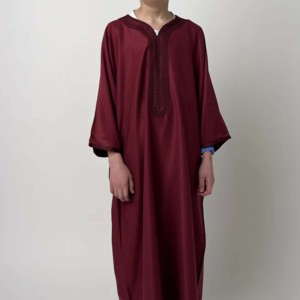 Abaya Islámica Infantil Personalizada con Bordado, Tallas Grandes, Ropa Tradicional Musulmana - Product Image 4