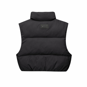 Chaleco Deportivo Ligero para Hombre, Negro, Cortavientos, de Poliéster, con Cuello Alto, Cierre de Cremallera, Sin Mangas, Acolchado, ODM - Product Image 3