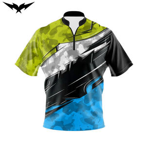 Maillot de bowling personnalisé de haute qualité avec logo, maillot d'équipe unisexe à manches courtes 100 % polyester respirant et à séchage rapide - Product Image 5