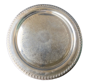 Assiette ronde en aluminium réutilisable pour fêtes, décoration intérieure, présentation sûre, artisanat, plat de service en aluminium - Product Image 2