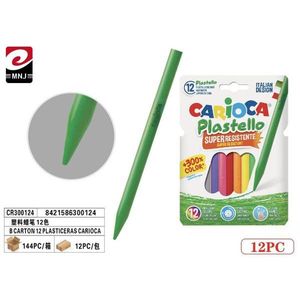 Pastelli Carioca Plastello 12 colori super resistenti per il disegno dei bambini - Product Image 1