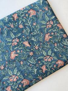 Tela de Algodón 100% Ecológica con Diseño Floral Estampado a Mano, Multicolor, para Confección de Ropa India, Cortinas, Bolsos y Ropa de Niños - Product Image 3