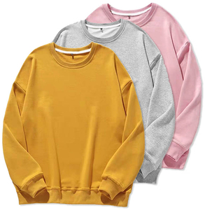 Sweat-shirt épais uni à épaules tombantes pour homme – Vêtement de mode couleur unie – Pulls pour homme en promotion - Product Image 1