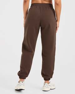Pantalones deportivos de mujer 100% algodón personalizados, de pierna recta, de felpa suave, pantalones de chándal para mujer, pantalones y pantalones de vestir para mujer - Product Image 2