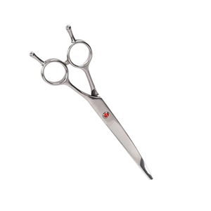 Premium Grade Pet Hair Grooming <b>Scissors</b> Polished Stainless Steel Animal Hair Cutting Shears with Double Finger Rest By Tegra - Product Image 3