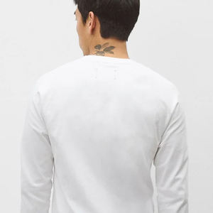 เสื้อยืดคอกลมแขนยาวผู้ชายสไตล์ลำลองทันสมัยใส่ได้ทุกวัน ดีไซน์เรียบง่ายคลาสสิก ทรงโอเวอร์ไซส์ ผลิตจากผ้าฝ้าย/โพลีเอสเตอร์ ราคาขายส่ง - Product Image 6