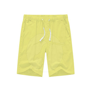 Shorts Bermuda pour homme en polyester uni, taille mi-haute, cordon de serrage, séchage rapide, vêtements décontractés - Product Image 1