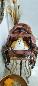 Selle Western Kaamkaaj en Cuir Premium, Durable et Confortable, avec Arceau en Plastique, pour Chevaux et Équitation – Meilleur Prix Disponible - Product Image 3