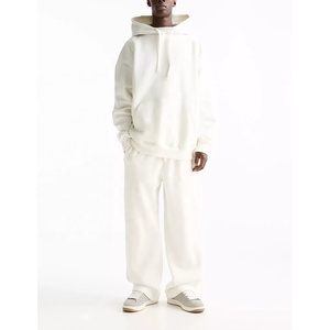Conjunto Deportivo Unisex de Alta Calidad 2026, Sudadera con Capucha y Pantalones Deportivos Holgados, Fabricante OEM, Ropa Deportiva para Gimnasio, Logotipo en la Espalda - Product Image 1