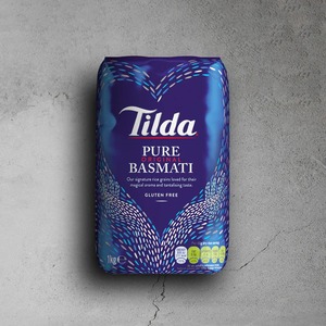 Riz Basmati Pur Tilda, riz à grains longs de qualité supérieure avec un arôme authentique et une qualité de cuisson exceptionnelle - Product Image 1
