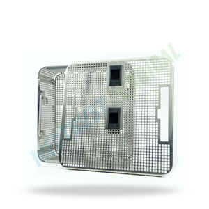 Half Size Sterilization <b>Basket</b> With Lid Stainless Steel Surgical Instrument Tray Medical Autoclave <b>Storage</b> <b>Basket</b> - Product Image 5