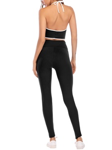 Ensemble de yoga 2 pièces pour femme – Économique, en polyester, séchage rapide, taille haute, sans manches – Idéal pour le yoga, la gym, le fitness et la course à pied - Product Image 5