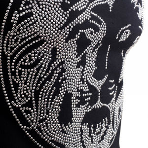 Nueva Camiseta de Hombre 100% Algodón con Transferencia de Diamantes de Imitación, Estilo Urbano, Ecológica - Product Image 2