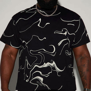 T-shirt en jersey pour homme, style vintage délavé, coupe oversize, manches courtes, imprimé numérique, 100% coton, lettres motivantes, streetwear décontracté - Product Image 4