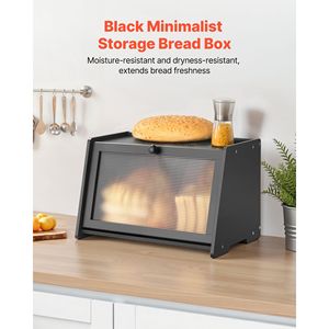 Contenitore per Pane in Bambù Stile Rustico, Portapane in Legno di Grande Capacità - Product Image 2