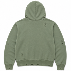 Sweat à capuche décontracté pour homme, style streetwear, effet usé, haute qualité, vente en gros, logo personnalisé, sport, gym, lourd, respirant, polyester et coton - Product Image 4