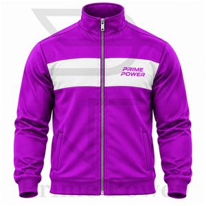 Prime Power <b>Men's</b> <b>Purple</b> Tracksuit Set Full Zip Stand Collar Jacket Tapered Jogger Pants Breathable Bulk Order Supplier 2026 - Product Image 3