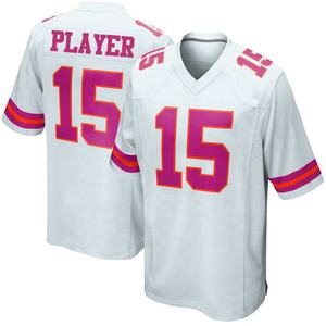 Nom et numéro de l'équipe personnalisée Maillot de football américain classique Maillot de football de rue en maille respirante Maillot de l'équipe de sublimation - Product Image 4