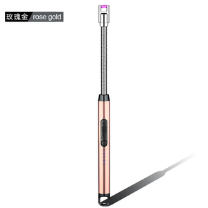 Briquet électronique vert personnalisé à plasma USB, coupe-vent en métal, pour cuisine et bougies, écologique, durable, vente en gros - Product Image 1