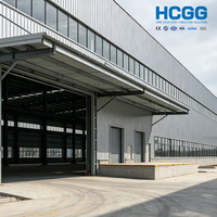 Estructura de Acero de Gran Envergadura para Taller, Almacén o Fábrica, Q355B/A572 Gr.50/S355JR, Estructura Estable y Duradera, Edificio Industrial