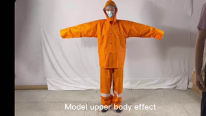 Ensemble imperméable réfléchissant OEM avec col montant et fermeture éclair, pour moto et cyclisme en extérieur, pour hommes et femmes - Product Image 3