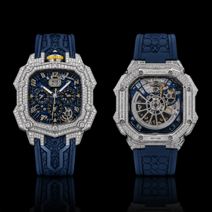 Montre professionnelle pour homme avec bracelet en or jaune de 20 mm, sertie de diamants de laboratoire, idéale pour offrir en cadeau, prix d'usine, Inde - Product Image 1