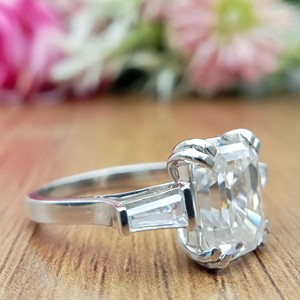 Anillo de Compromiso y Boda D'VINS JEWELS, Diseño Cuadrado Moderno, Corte Brillante, Diamante Cultivado en Laboratorio, Color D, Chapado en Oro Rosa, Certificado - Product Image 3