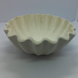 Saladiers en résine blanche faits à la main, écologiques, légers, style classique, de haute qualité, personnalisables, pour les fêtes - Product Image 1