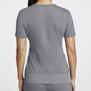 Manufacturer Custom Stylish Design Fitted <b>Scrub</b> Top With Zipper Salon and Beauty Uniform Sets Women Men <b>Scrub</b> Uniforms - Product Image 2