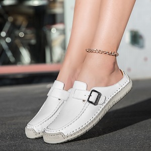 Sandalias Mule de Punta Cerrada para Mujer, Estilo Casual sin Talón, Suela Plana, Malla Transpirable, para Uso Exterior, Tendencia de Moda, Oferta de Verano 2026 - Product Image 3