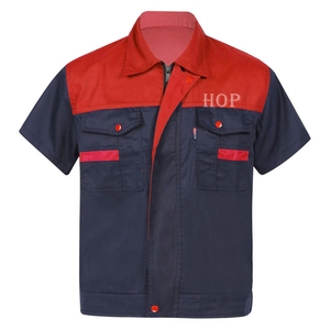 Chemise de mécanicien brodée, uniforme de course rétro, vêtements de travail de garage, chemise industrielle à manches courtes pour homme, chemises en coton personnalisées - Product Image 5