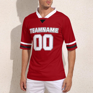 Maillots de football personnalisés de haute qualité pour équipes adultes – Design de logo imprimé sur mesure – Maillots de football américain unisexes - Product Image 6