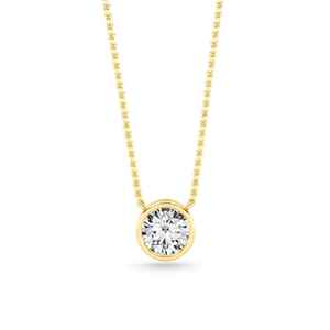 Collar con colgante de diamante de corte redondo de moissanita para mujer, plata de ley 925, joyería clásica, regalo para fiesta de boda - Product Image 5