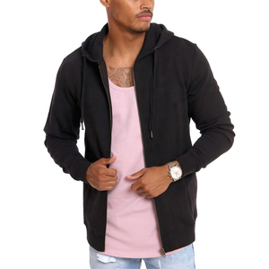 Oem Custom Wholesale Embroidered Mens Sportswear Double Zip Hoodies 100% Cotton Fleece Fabric Knitted Hood Full Zip For - Product Image 2