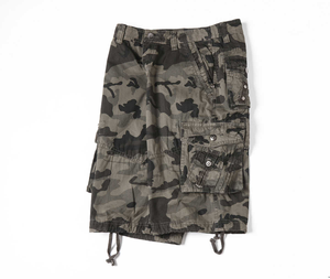 Pantalones Cortos Cargo de Lona de Alta Calidad para Hombre, Venta Directa de Fábrica, Casuales, Resistentes al Viento, de Cintura Alta, con Patrón Liso, Teñido Uniforme - Product Image 6