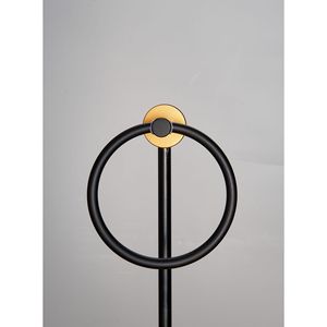 Set di 6 Accessori per Bagno in Alluminio Spesso, Portasciugamani da Parete 24 Pollici, Colore Nero e Oro - Product Image 4