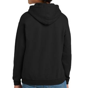 Pulls à capuche noirs personnalisés pour enfants, en polaire chaude, pour l'automne et l'hiver, pour tout-petits et enfants, style streetwear, vierges, vente en gros - Product Image 3