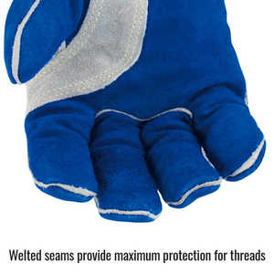 Best Hot Selling Top Quality Split Leather Welding Work <b>Gloves</b> Fire & Heat Resistant Wool Lining Welder Working <b>Gloves</b> - Product Image 3