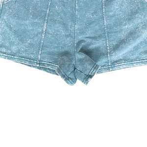 Nuevos shorts de mujer de verano con diseño único, estilo urbano, servicio OEM, de alta calidad, con lavado ácido. - Product Image 3