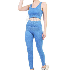 Conjunto de Yoga sin Costuras para Mujer, Transpirable, con Logotipo Frontal, de Alta Calidad, 2 Piezas, Gran Venta - Product Image 4