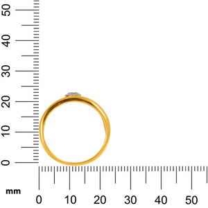 Connecting Gleam <b>Men</b> Solitaire <b>Ring</b> Luxury 18K Yellow Gold <b>Men's</b> Bezel <b>Set</b> Round Brilliant Diamond <b>Ring</b> Modern Two Tone Gold - Product Image 5