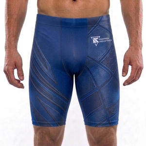 Quick Dry Breathable Moisture Wicking Athletic Wear Men Solid Casual Compression Shorts Gym Workout Base <b>Layer</b> - Product Image 1