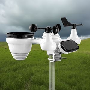 Stazione Meteo Wi-Fi 7-in-1 a Energia Solare con Display VA da 7,5 Pollici, Sensore Wireless per Interni ed Esterni, Monitor Ambientale Domestico - Product Image 2